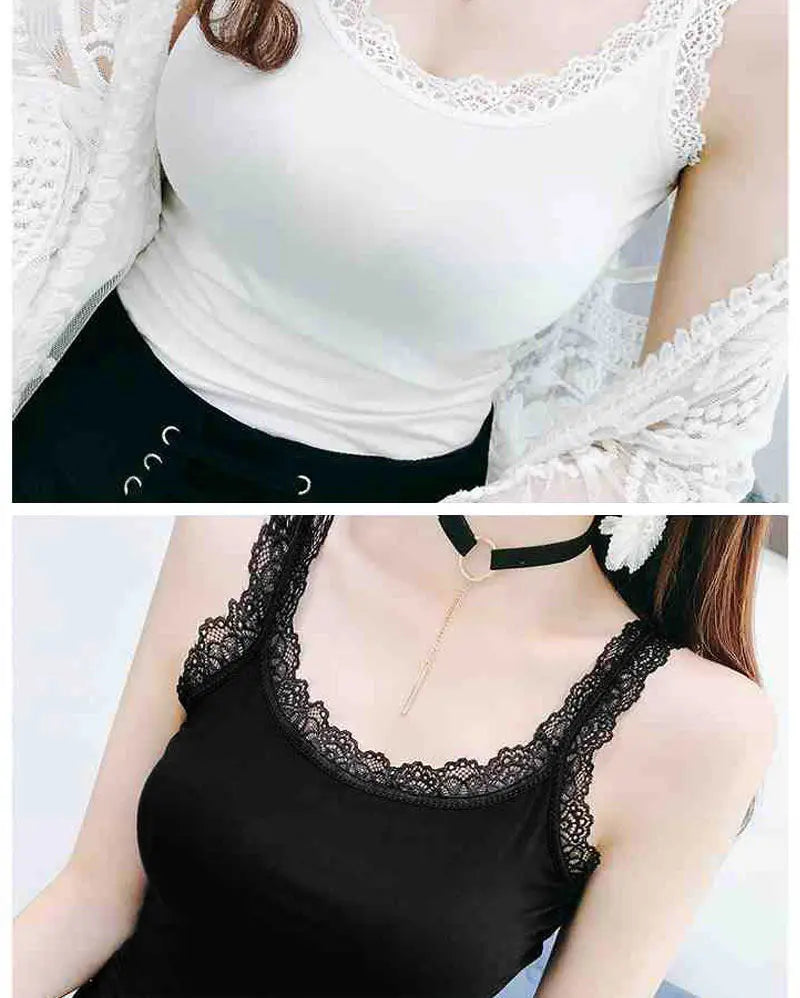 Women's Lace-Trim Cami Top