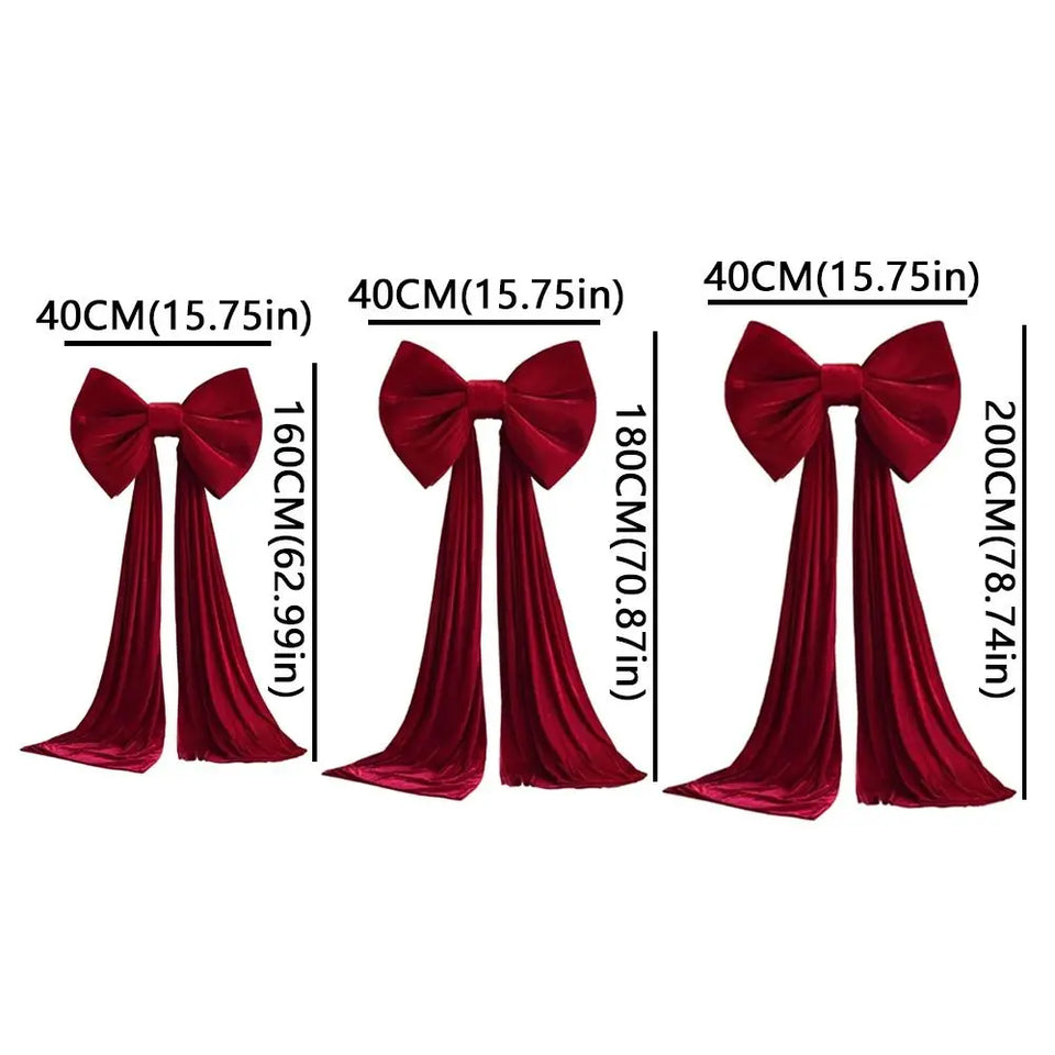 Large Velvet Christmas Bow
