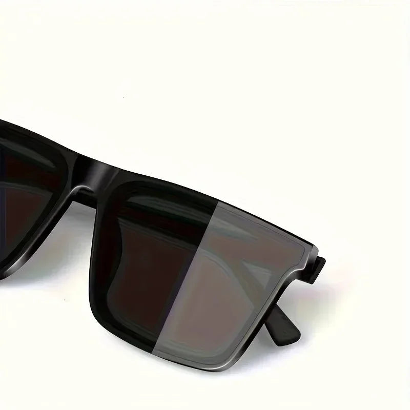 Men'S Simple Black Square Fashion Glasses,for Men Women Outdoor Travel Driving Photography Sun Glasses UV400