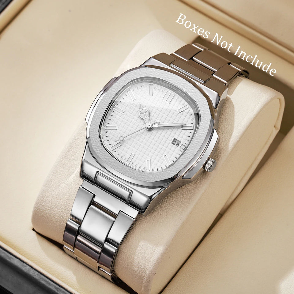Men's Square-Dial Quartz Watch