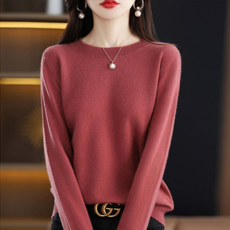 Women's Crew-Neck Pullover Sweater
