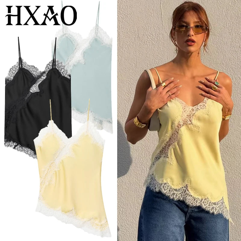 Women's Lace-Trim Cami Top