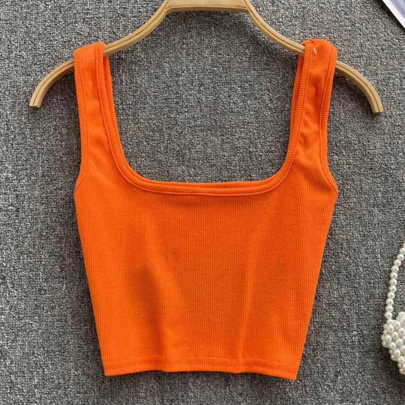 Women's Backless Crop Tank Top