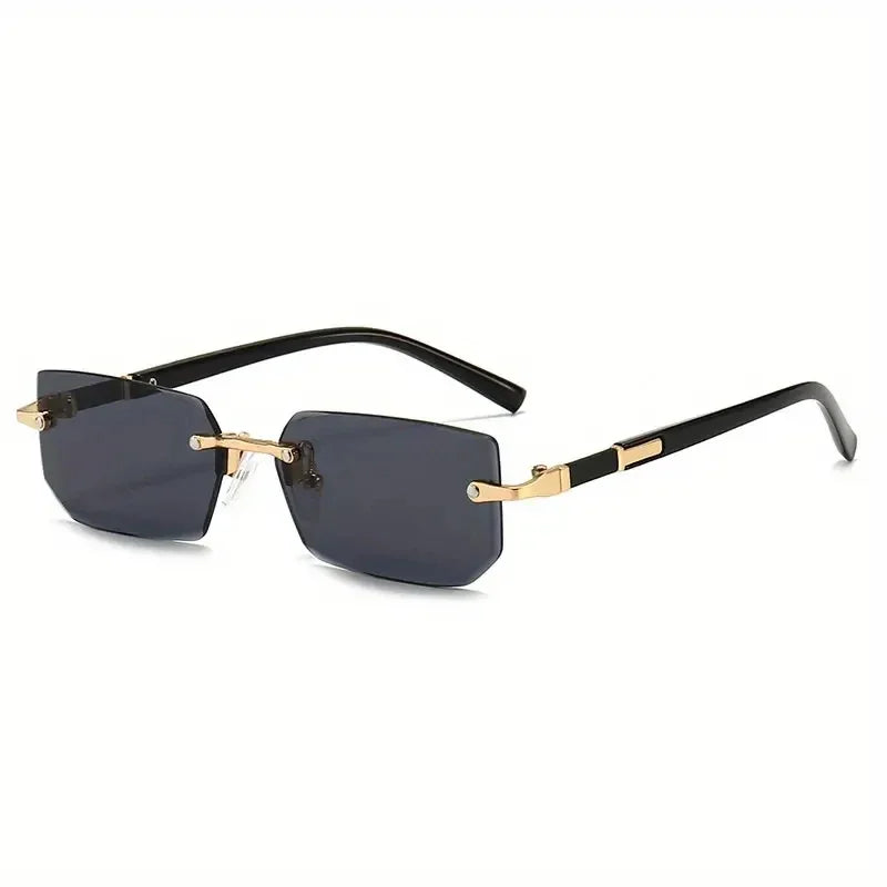 Rimless Small Square Sunglasses