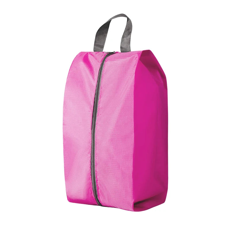 Black Polyester Shoe Storage Bag with Zipper
