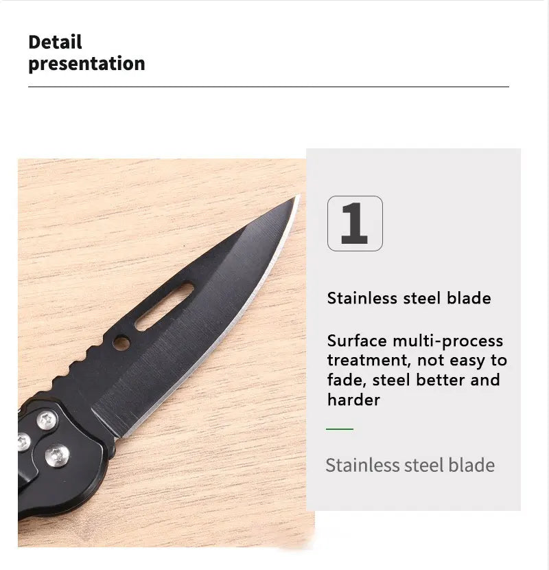 Stainless Steel Keychain Folding Knife