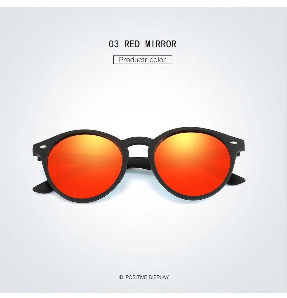 Fashion Round Sunglasses Men Women Classic Vintage Black Driving Sun Glasses Circle Oval Designer Retro Sunglass