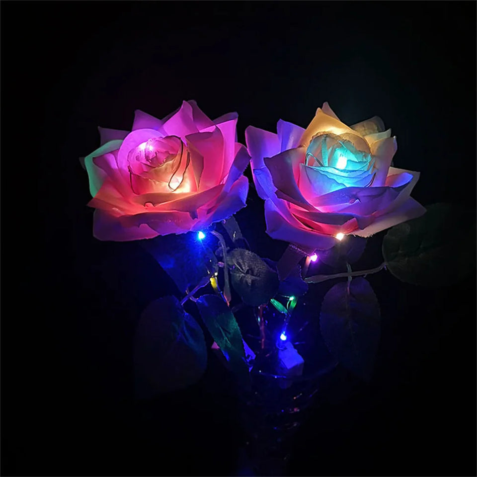 Light-Up Artificial Rose
