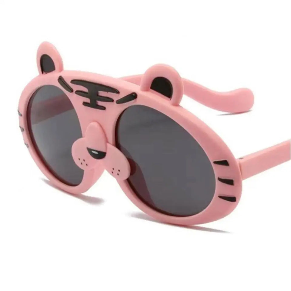 KLASSNUM Kids Boys Girls Funny Panda Sunglasses Cute Cartoon Children's Sun Glasses Silicone Frame Outdoor UV400 Shades New In
