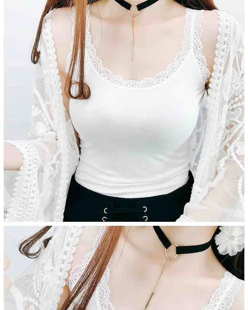 Women's Lace-Trim Cami Top