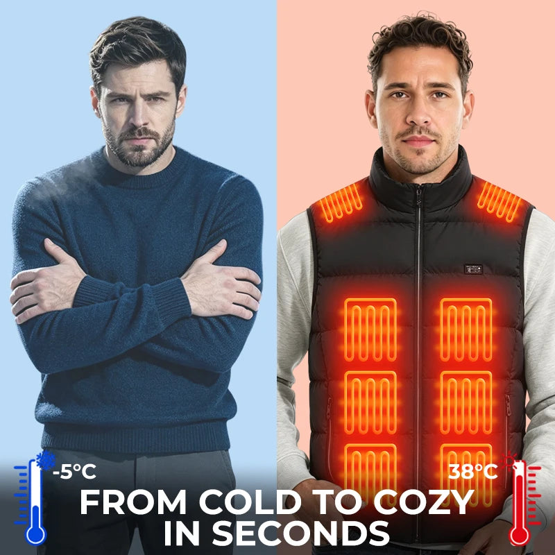USB Heated Vest — 21 Areas