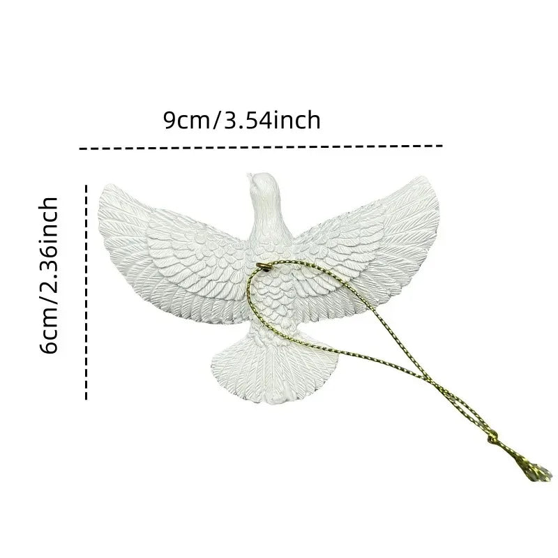 White Peace Dove Ornament