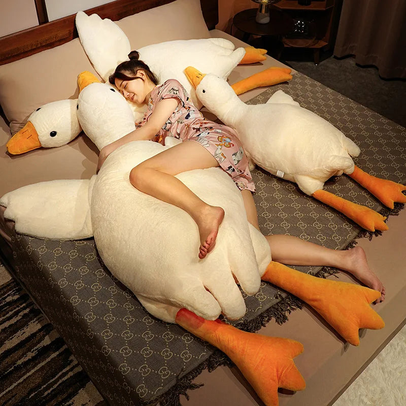 Oversized Goose Plush Pillow