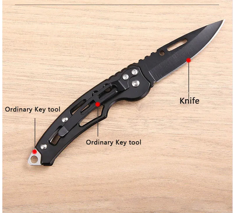 Stainless Steel Keychain Folding Knife