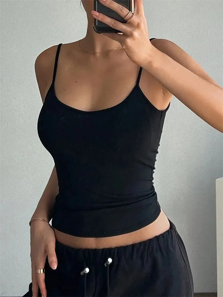 Women's Backless Cami Crop Top