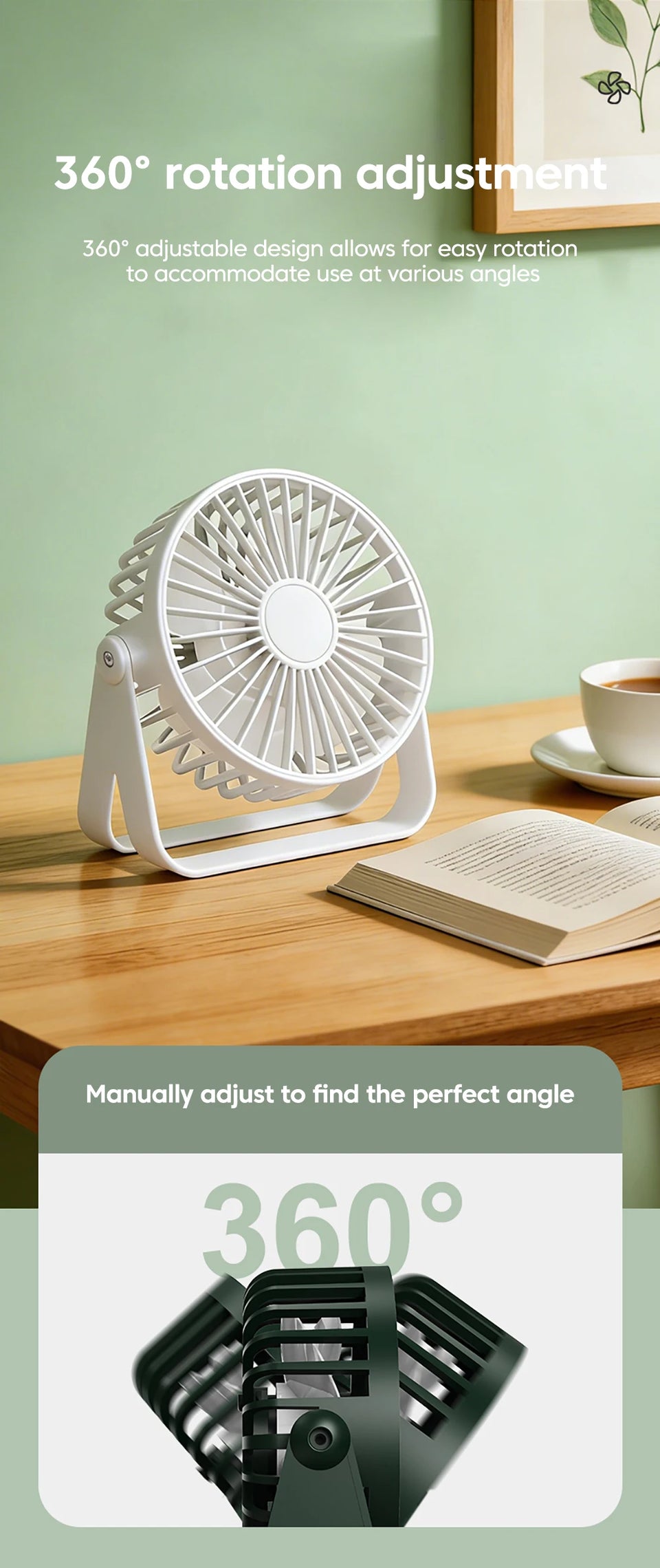Adjustable Mini USB Fan