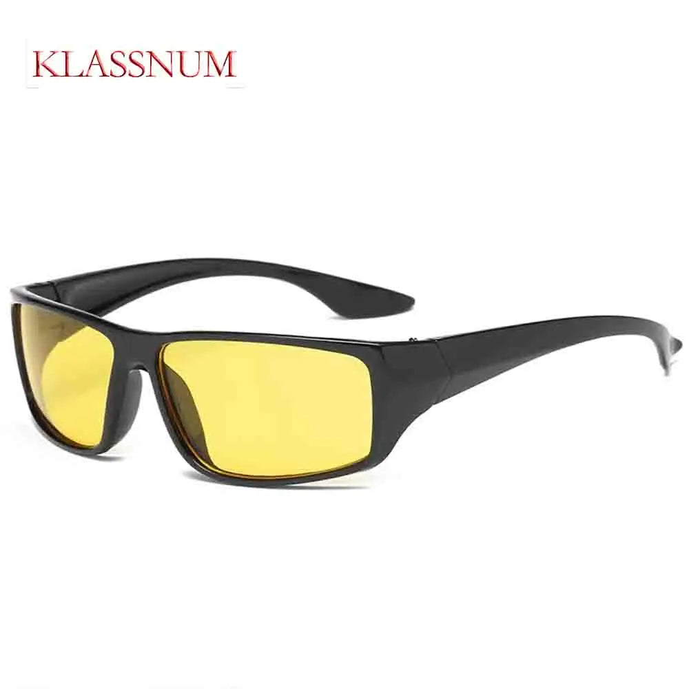 KLASSNUM NEW Car Night Vision Sunglasses Driver Goggles Woman Sun UV Protection Sunglasses Eyewear Men SPORT Anti-Glare Glasses