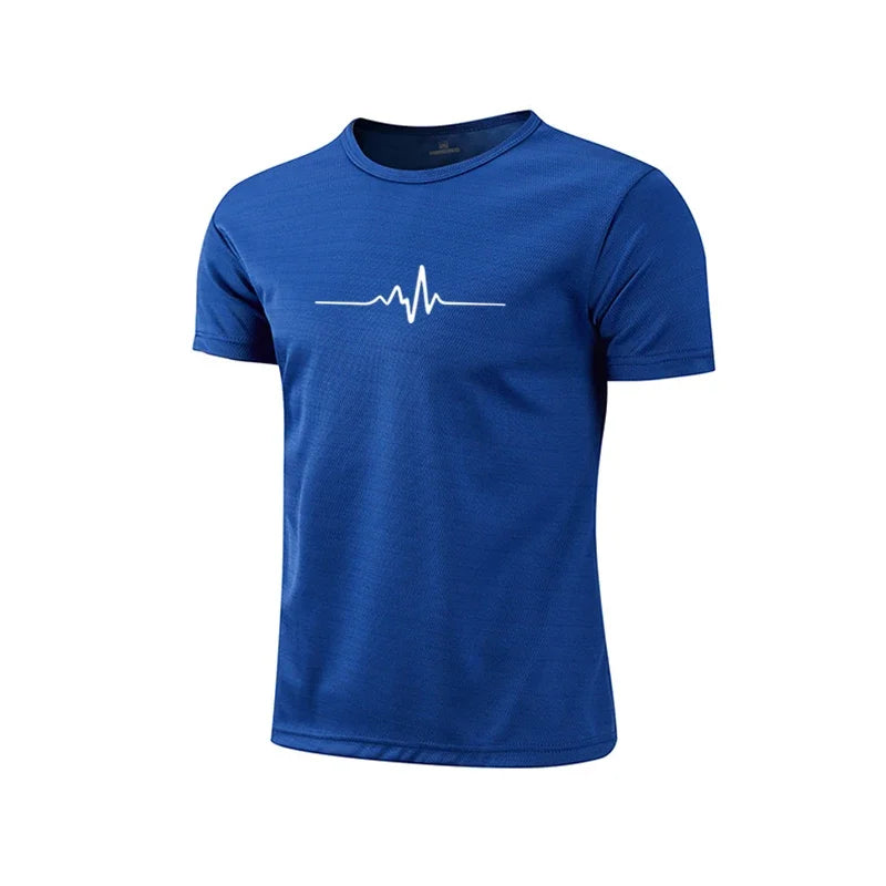 2026 Summer Daily Men's Quick Dry Moisture Wicking Compression T-Shirt Soccer Jersey Running Jogging Athletic Gym Training Top
