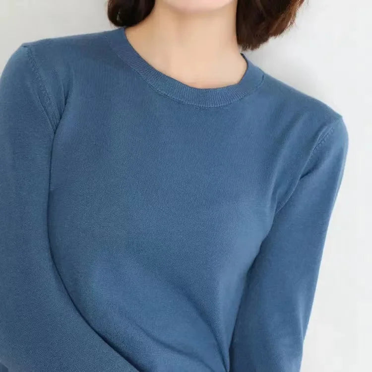 Women's Crew-Neck Pullover Sweater