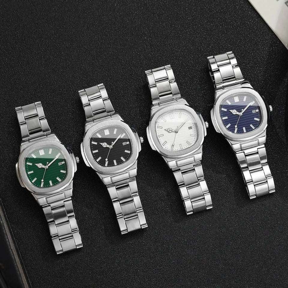 Men's Square-Dial Quartz Watch