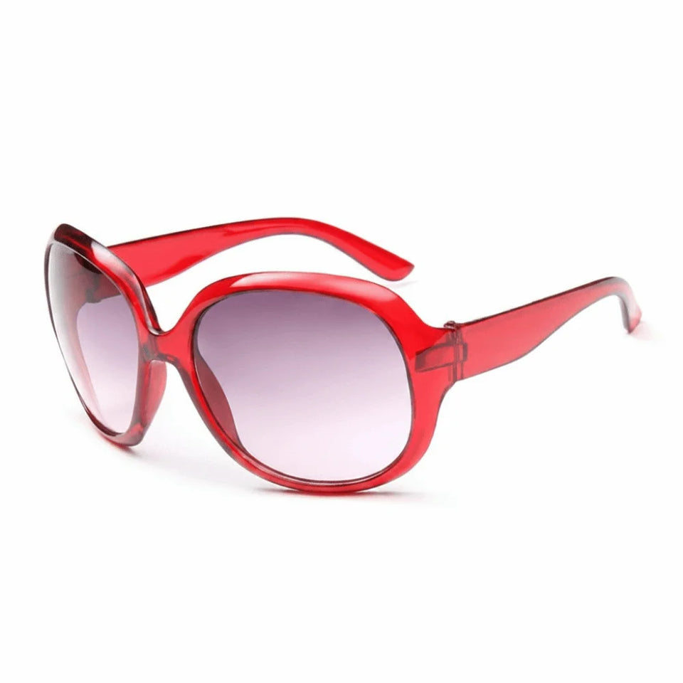 Gradient Lens Oversized Sunglasses Lightweight Elliptical Frame Round Sunglasses UV Protection Fashion Eyewear for Women & Men