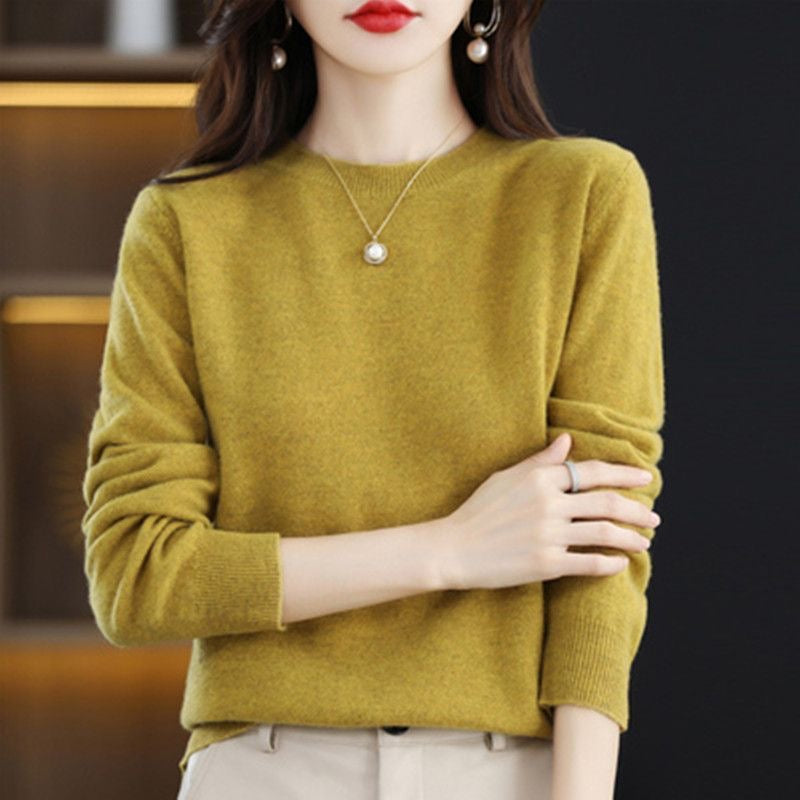 Women's Crew-Neck Pullover Sweater
