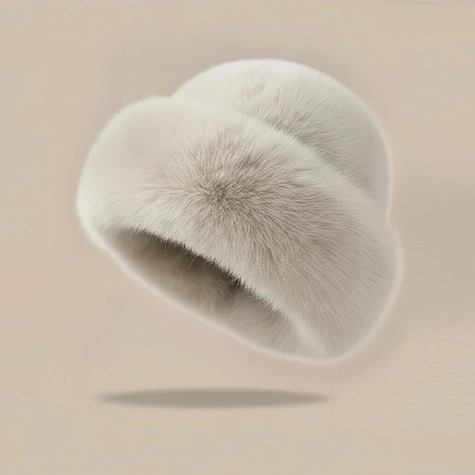 Furry Hats For Women, Autumn/Winter Korean Style Warm Hats, Solid Color Flattering Mongolian Hats Thickened Winter Outfits