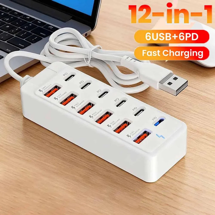 12-Port USB Charging Hub