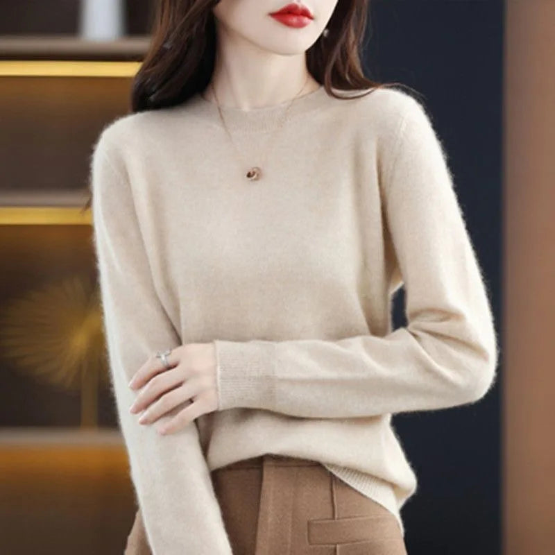 Women's Crew-Neck Pullover Sweater