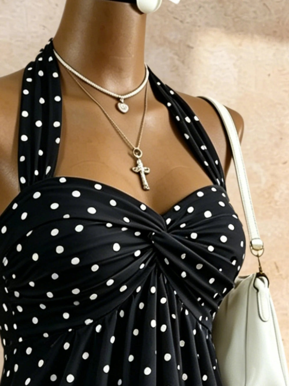 Women's Twist-Front Peplum Cami Top