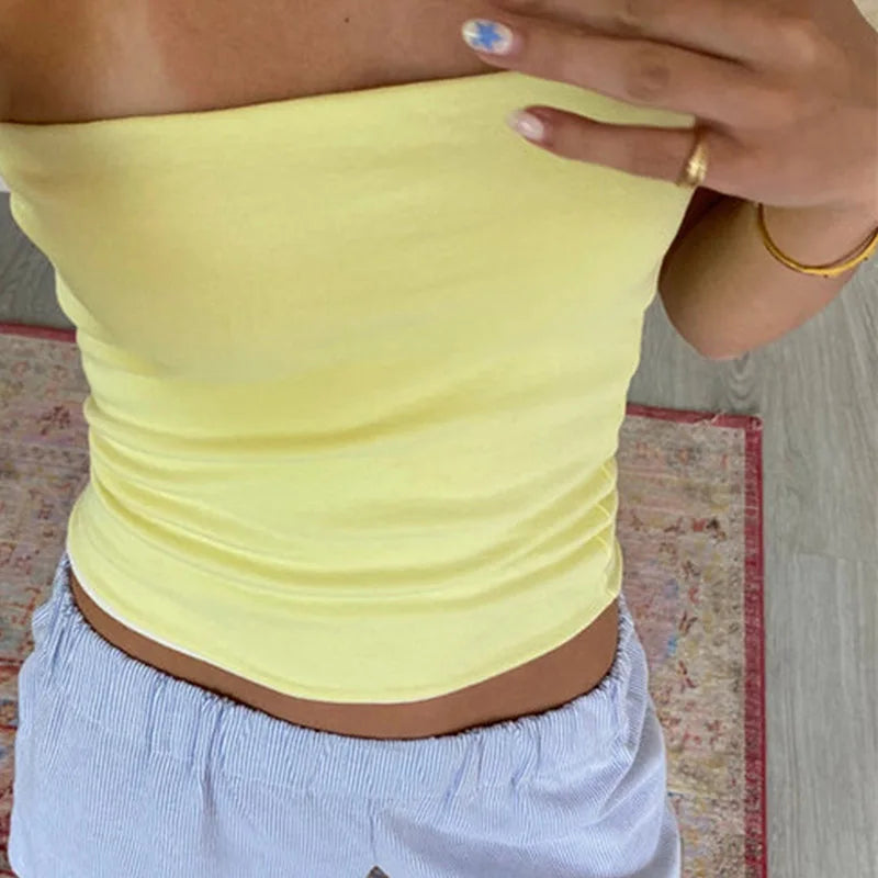Women's Off-Shoulder Crop Top