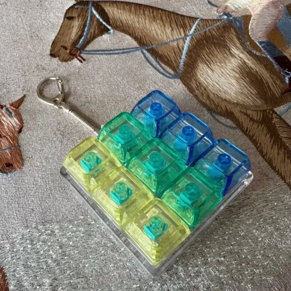 Keyboard Key Fidget Keychain