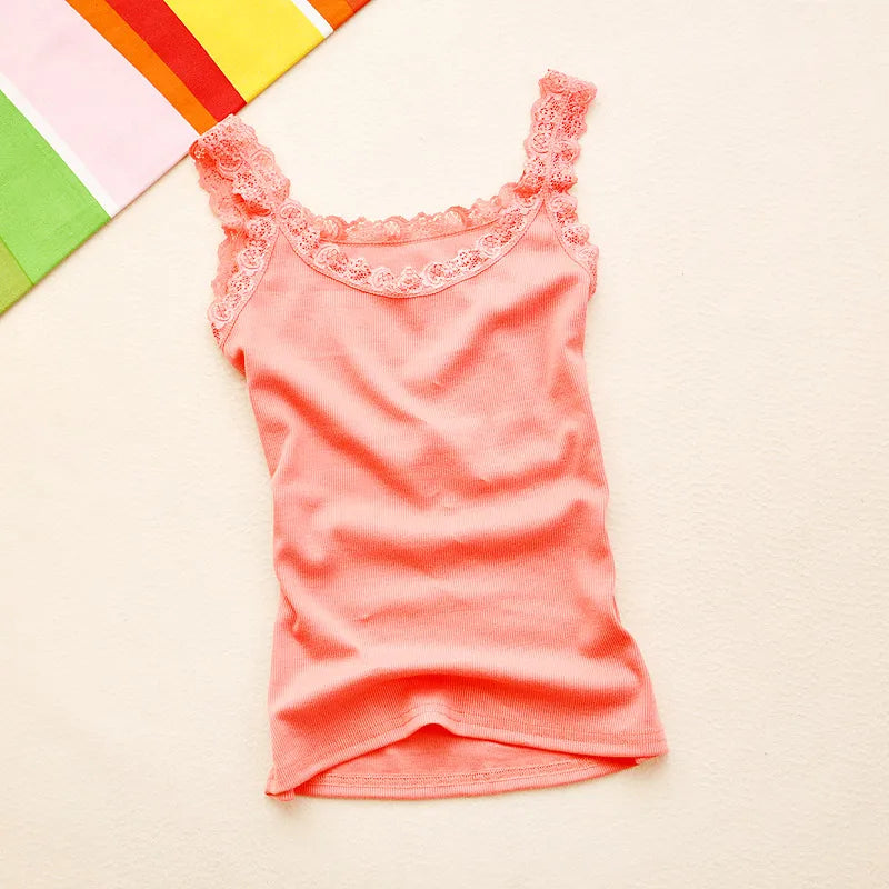 Women's Lace-Trim Cami Top
