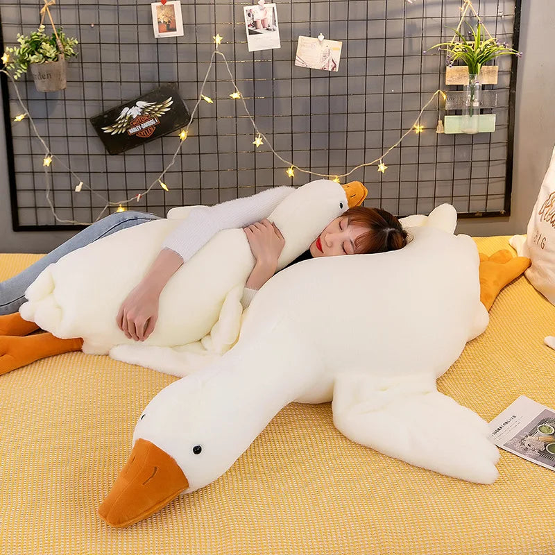 Oversized Goose Plush Pillow