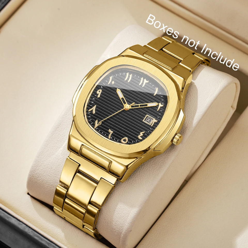 Men's Square-Dial Quartz Watch