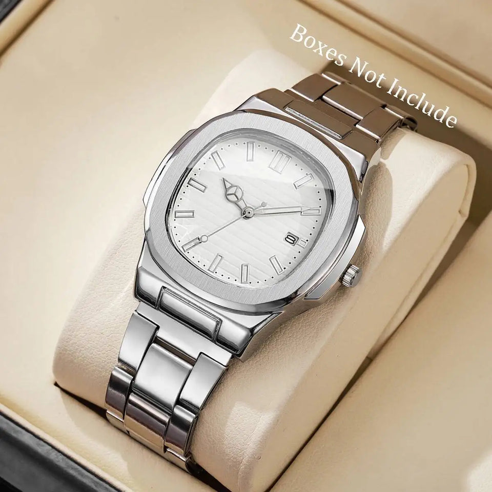 Men's Square-Dial Quartz Watch