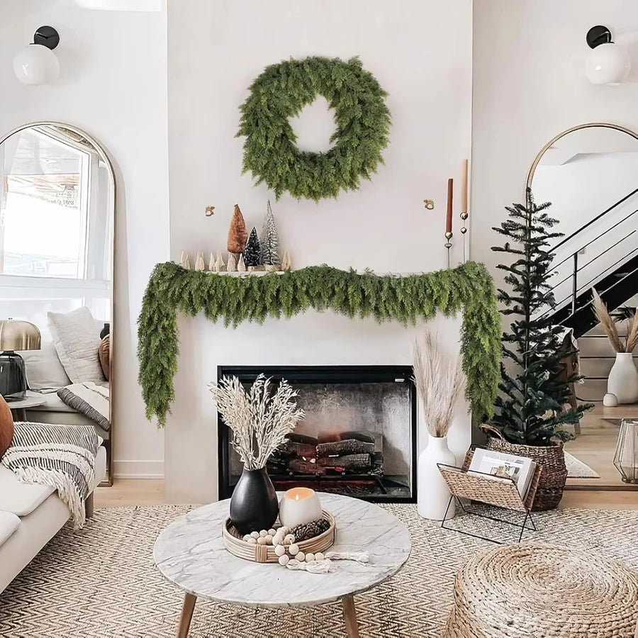 Cypress Christmas Garland