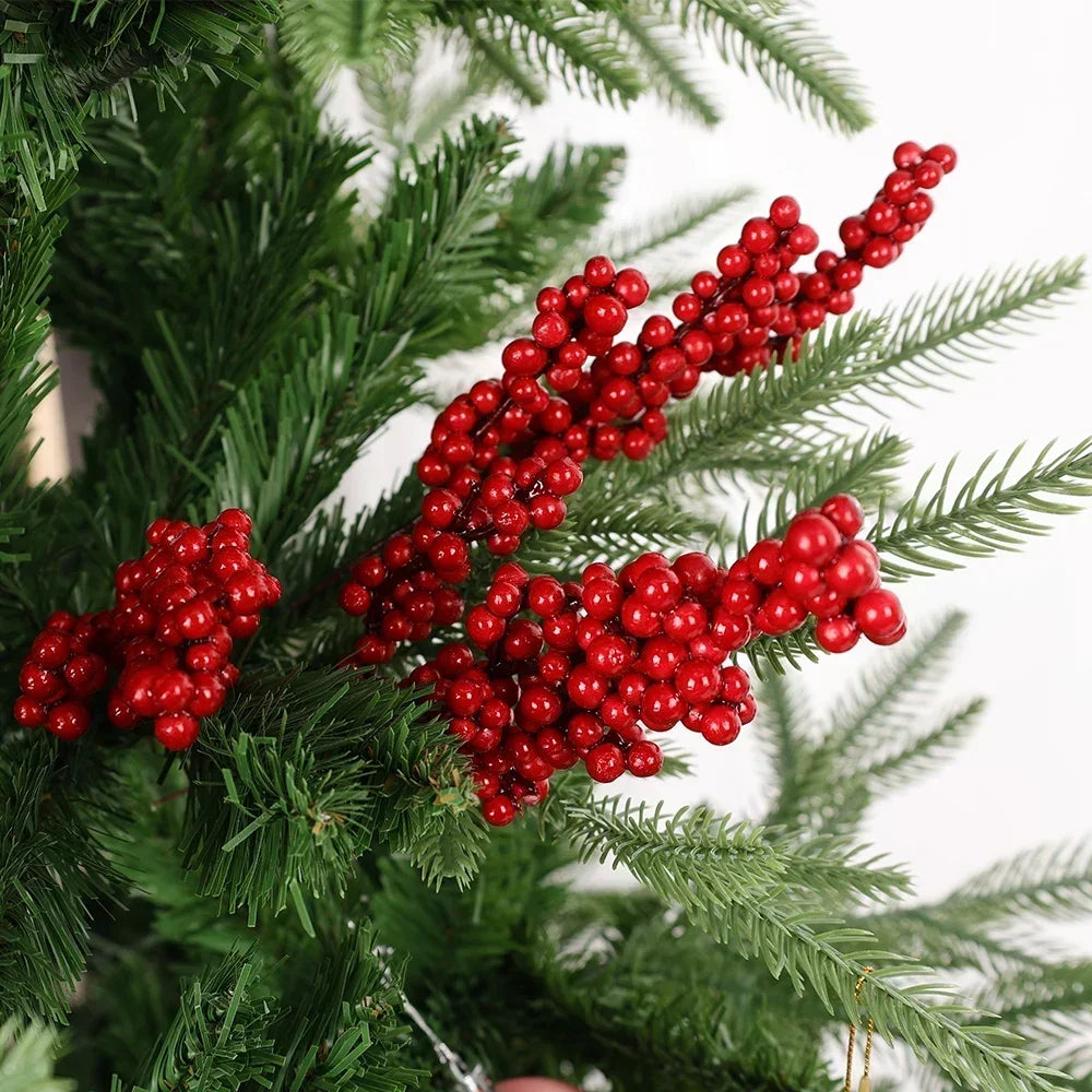 Artificial Holly Berry Stems