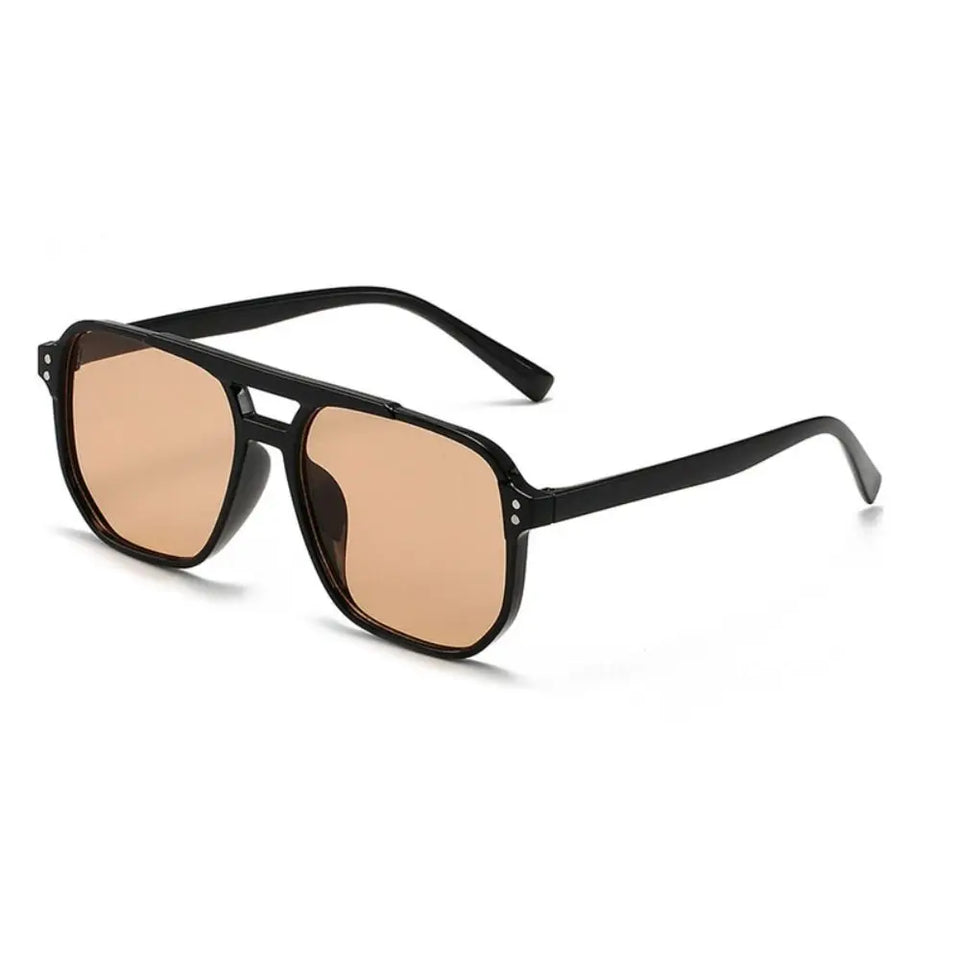 Punk Square Frame Sunglasses Beach Eye Protection Anti-UV Black Shades Glasses Travel Accessories Retro Sunglasses for Women Men