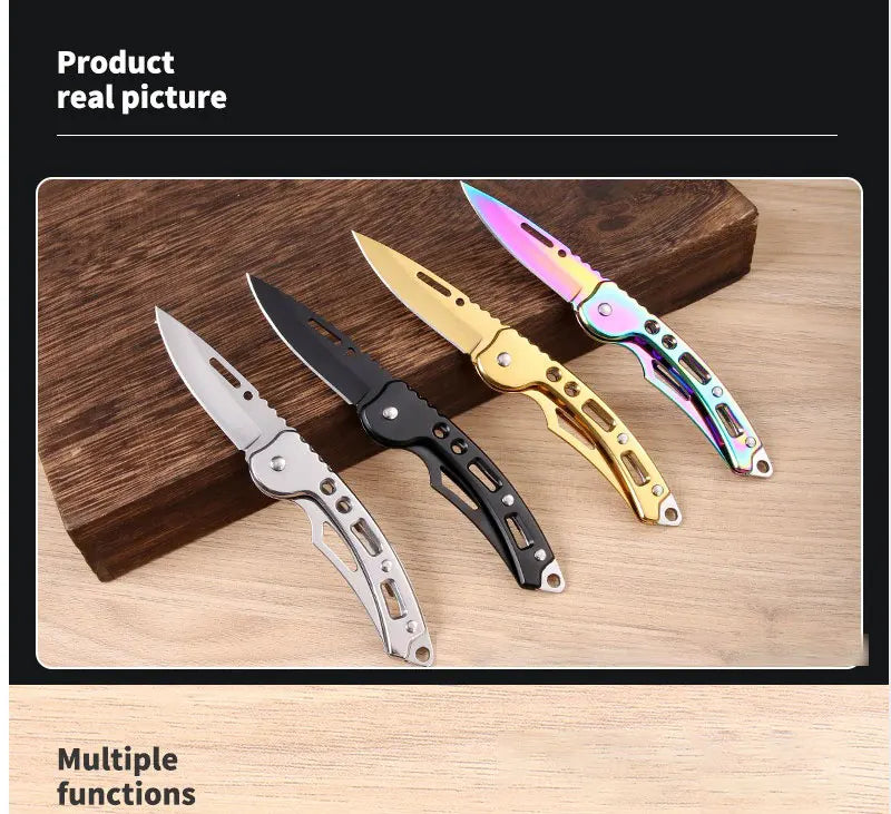 Stainless Steel Keychain Folding Knife