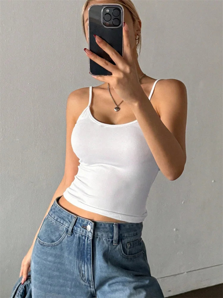 Women's Backless Cami Crop Top