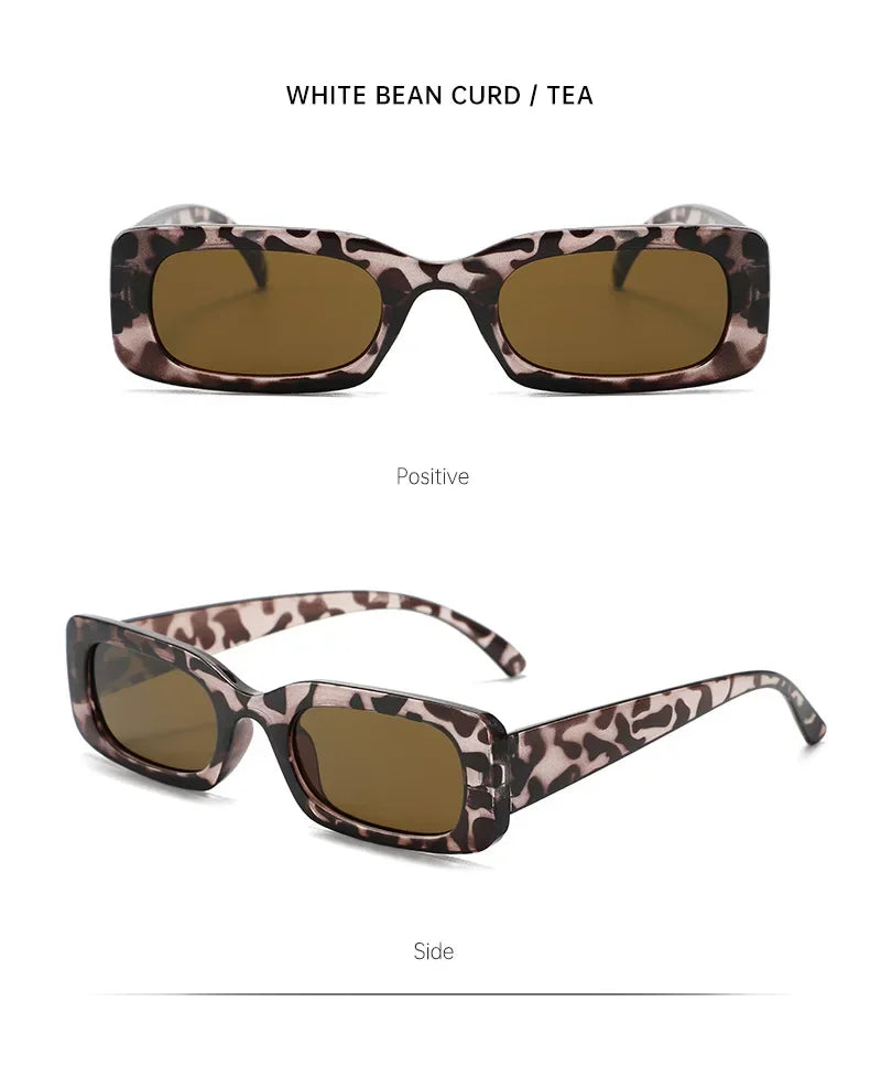 New Small Square Sunglasses Women Men Trendy Vintage Brand Designer Hip Hop Square Red Sun Glasses Female Eyewear UV400