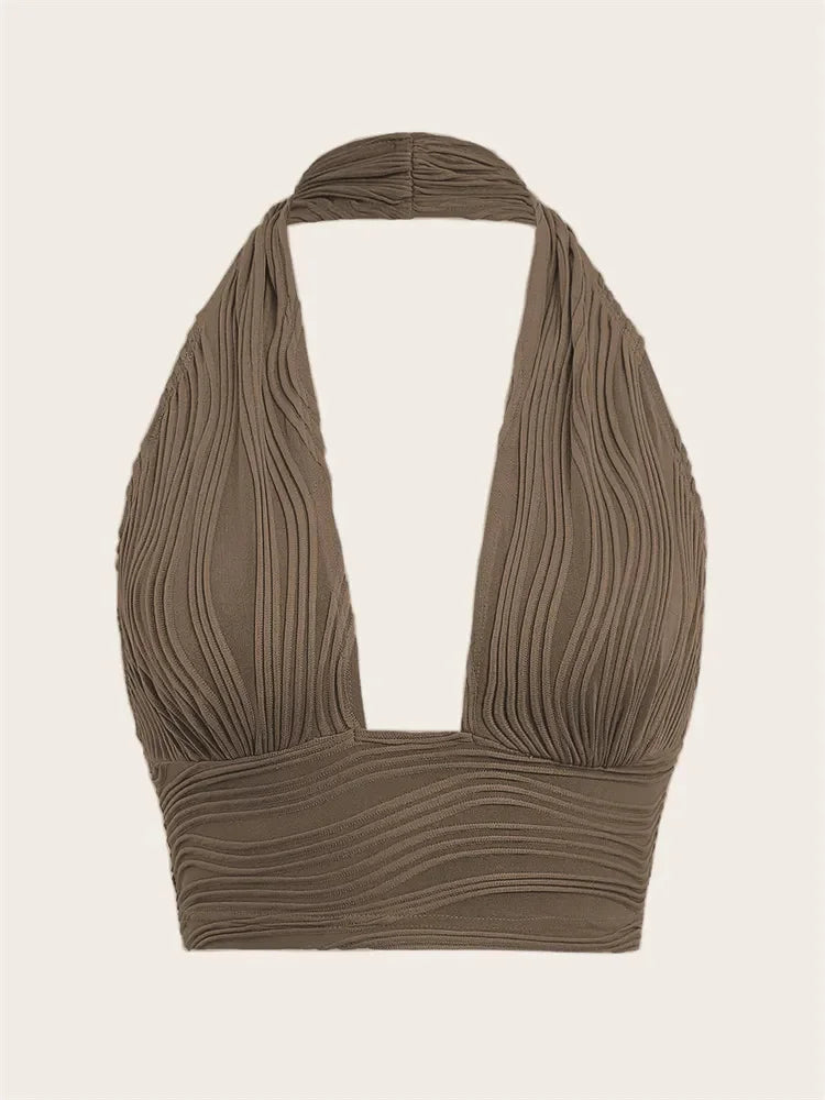 Women's Halter Crop Top