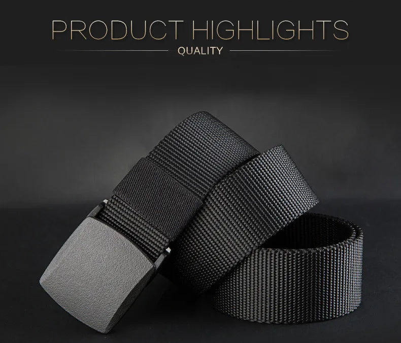 Automatic-Buckle Nylon Belt