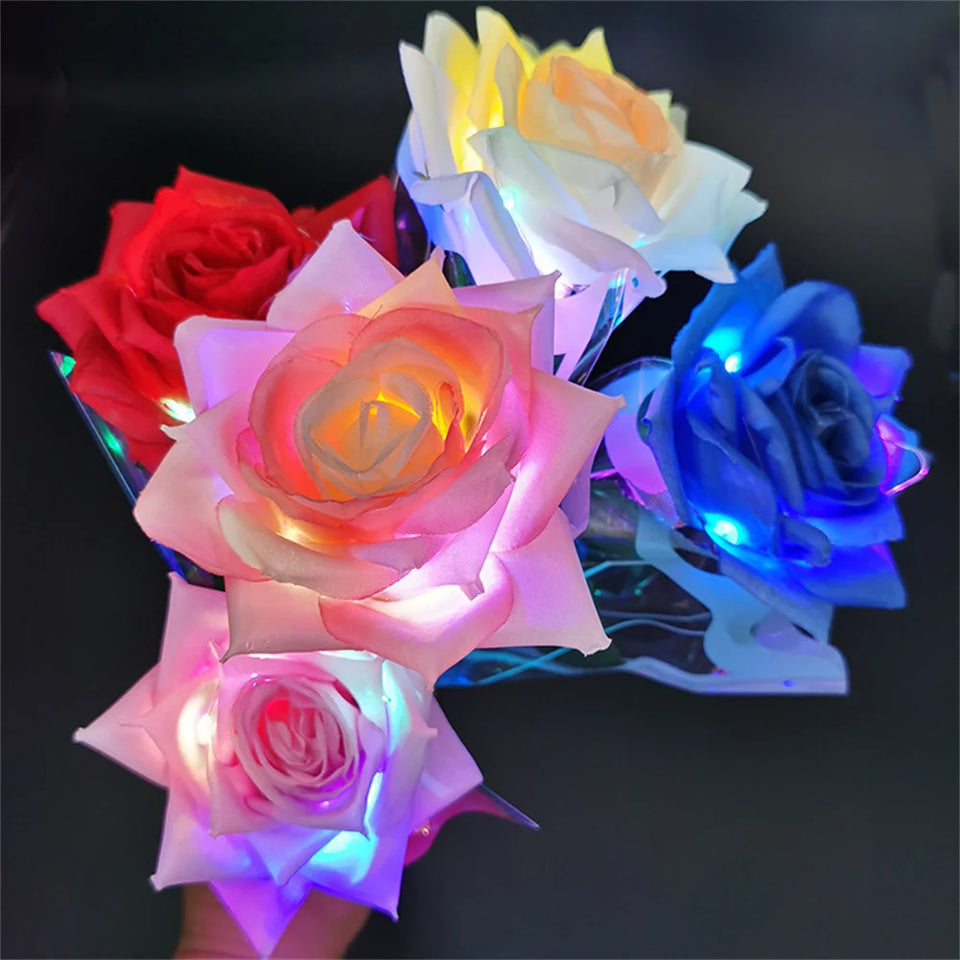 Light-Up Artificial Rose