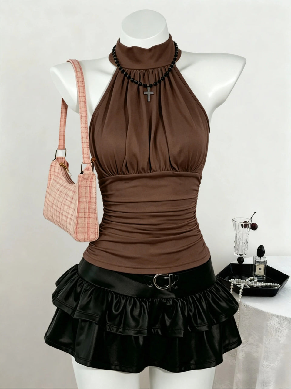 Women's Halter Crop Top