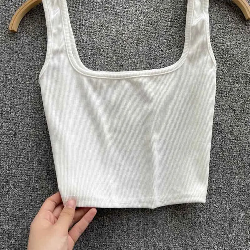 Women's Backless Crop Tank Top