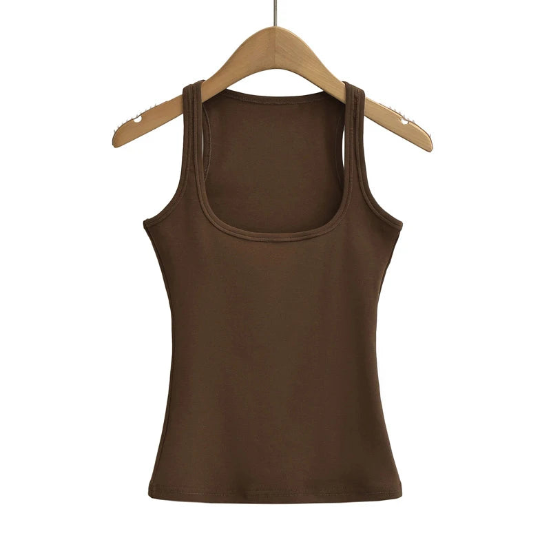 Women's Square-Neck Crop Tank Top