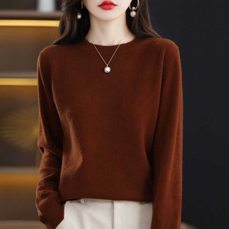 Women's Crew-Neck Pullover Sweater