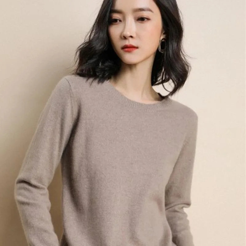 Women's Crew-Neck Pullover Sweater